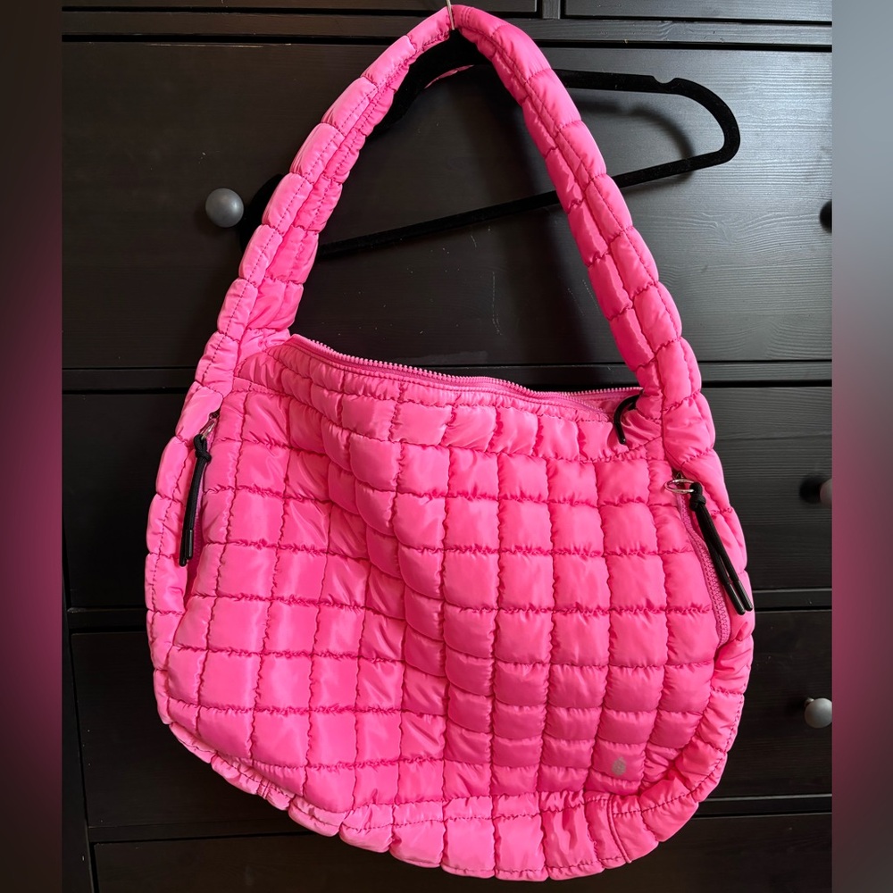 Free People FP Movement Quilted Carryall, Bubblegum